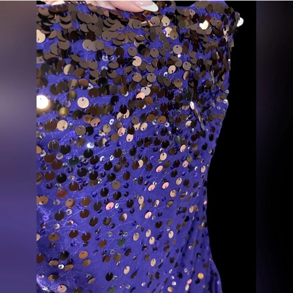 EXPRESS 🪩 Sparkling Sequined Strapless Sleevele Tube Top w/Shelf bra Small NWT - Picture 3 of 4